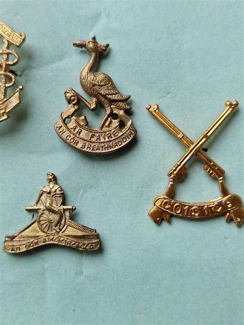 Nice selection of old Irish Army Collar Badges. (2307015) | Irish ...