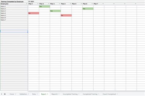 Excel Template: Employee Training Tracker (Excel template XLSX) | Flevy