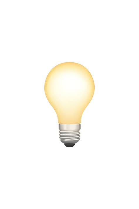 💡 Light Bulb Emoji | Bulb, Iphone light, Light bulb