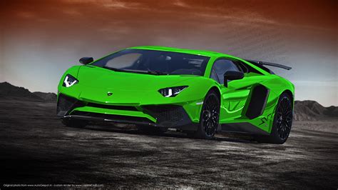 Lamborghini Aventador SV Rendered in All Colours - GTspirit