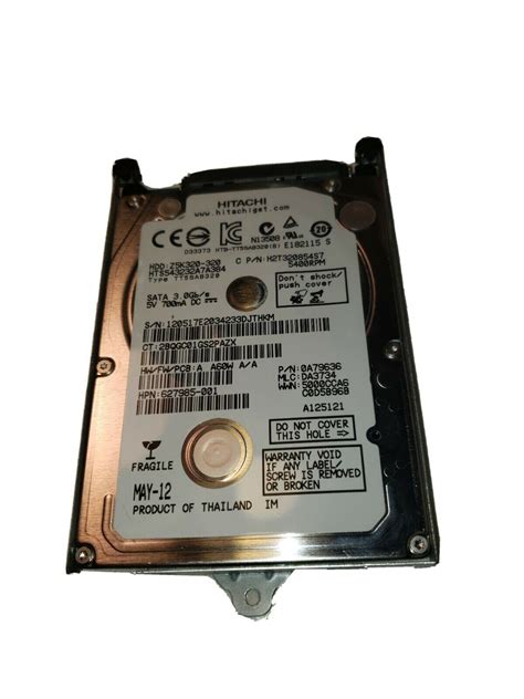 0A79636 - Hitachi 320GB Hard Drive 2.5" Sata 5400RPM for Hitachi - Internal Hard Disk Drives