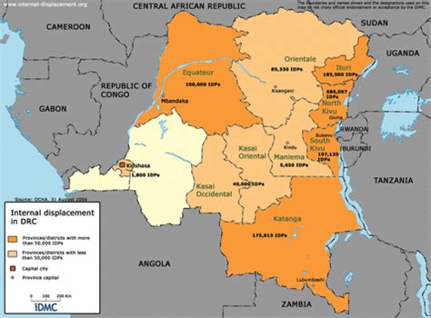 Population Map - Democratic Republic of Congo