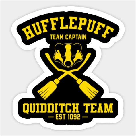 Hufflepuff Quidditch Team - Hufflepuff - Sticker | TeePublic