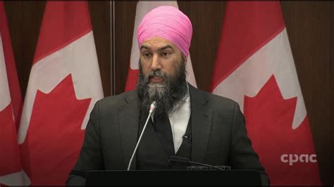 NDP Leader Jagmeet Singh addresses caucus – January 18, 2023 - YouTube