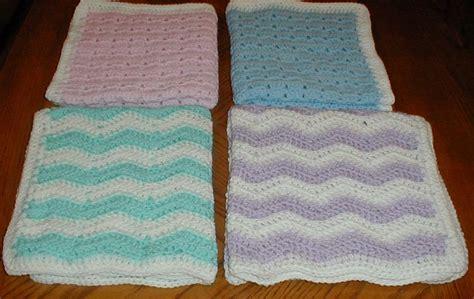 Karens Crocheted Garden of Colors: Four Preemie Baby Blankets