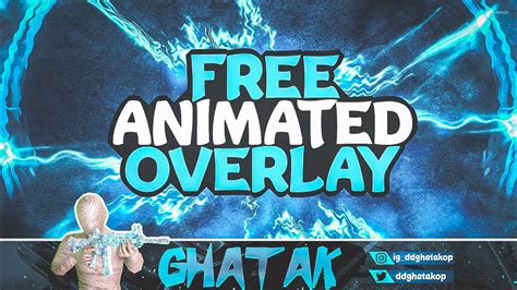 FREE ANIMATED GAMING OVERLAY | FREE TO USE BGMI ANIMATED OVERLAY - YouTube