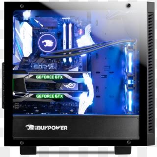 Ibuypower Trace 2 Tempered Glass Rgb Gaming Case, HD Png Download ...