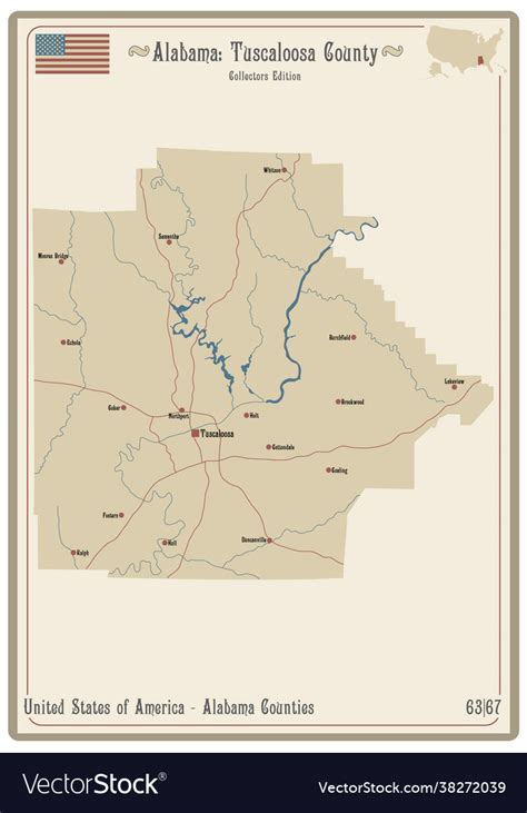 Tuscaloosa County Map