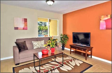 Orange Wall Paint Living Room - Living Room : Home Decorating Ideas # ...