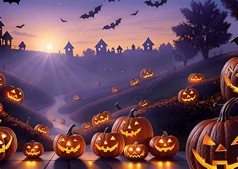 Pumpkin Halloween Background