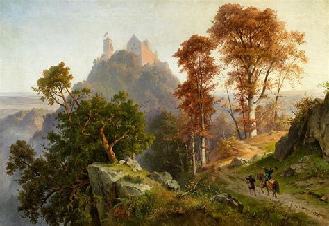 Wartburg Castle Painting by Friedrich - Fine Art America