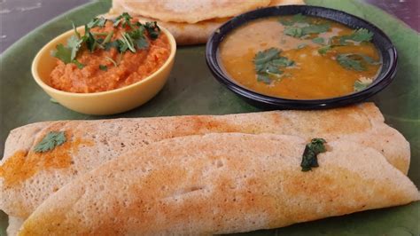 Crisp Masala Dosa with Peanut chutney recipe ।Onion Dosa recipe ...