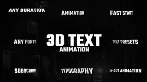 3d Animation Text - FilterGrade