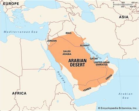 Arabian Desert | Facts, Location, Plants, Animals, & Map | Britannica.com