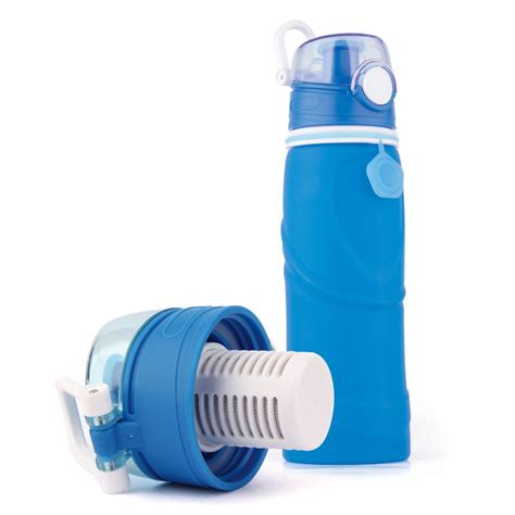 collapsible water bottle with filter, Active carbon filter water bottle ...