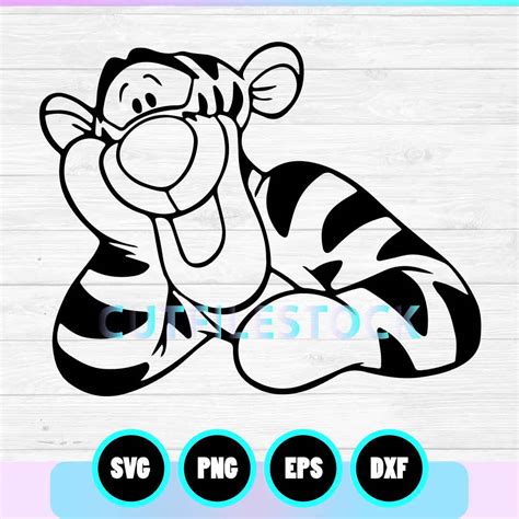 Tigger Winnie the Pooh Svg, Character Tigger Svg Png, Silhouette, Cricut