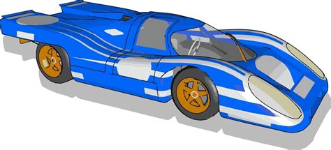 Blue racing car, illustration, vector on white background. 12263734 Vector Art at Vecteezy