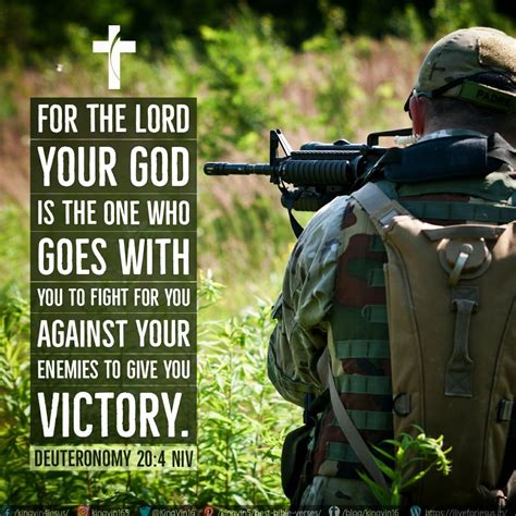 For the Lord your God is the one who goes with you to fight for you against your enemies to give ...