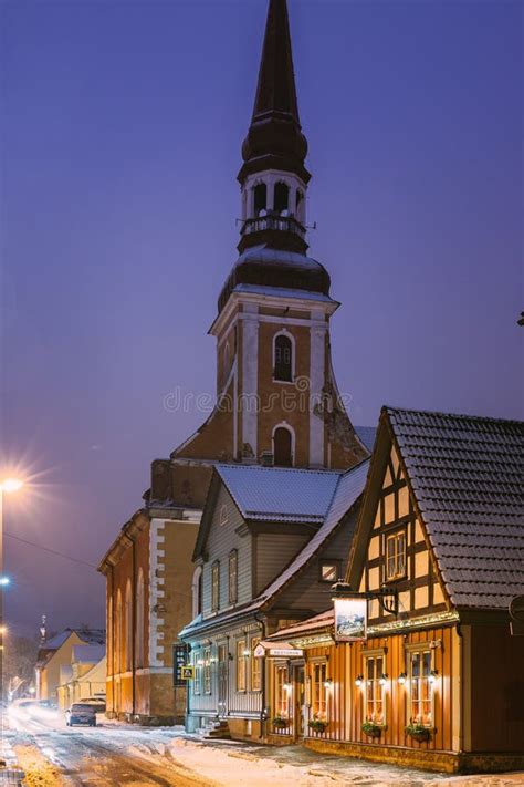 PARNU, ESTONIA - MAY 02, 2015: Old Buildings In Historical Center Of Parnu. The City Is A ...