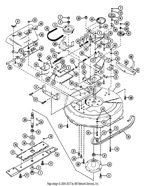 Ariens 927016 (000101 - ) RM1032E, 10hp B&S, Electric, 32" Deck Parts Diagram for Mower 32" (S/N ...