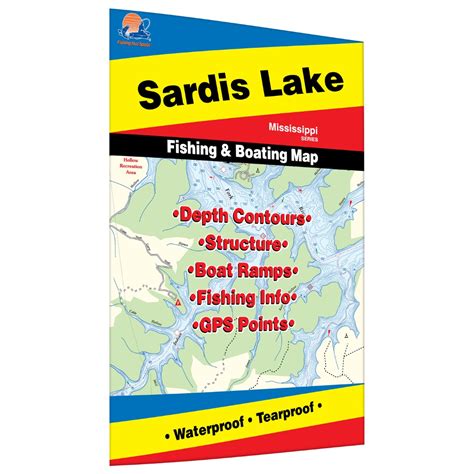 Sardis Lake Fishing Map