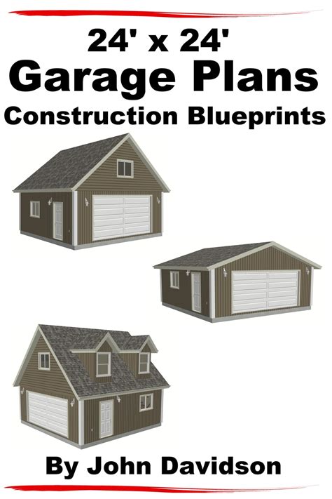 24' x 24' Garage Plans Construction Blueprints eBook by John Davidson - EPUB | Rakuten Kobo ...