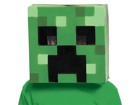 Gaming Halloween Masks | Minecraft Creeper Head Mask Costume