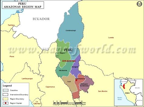 Region Amazonas Peru Mapa | Map, Amazonas, Peru