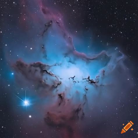 White nebula sky on Craiyon