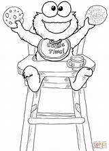 Cookie Monster Coloring Pages sketch template
