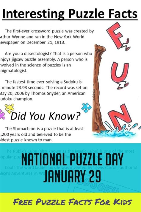 National puzzle day 2021 - Puzzles to Play | Free printable puzzles ...