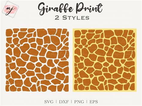 Giraffe Print SVG Giraffe Pattern SVG Giraffe SVG Png Dxf - Etsy