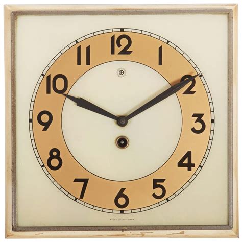 Beautiful Art Deco Wall Clock at 1stDibs