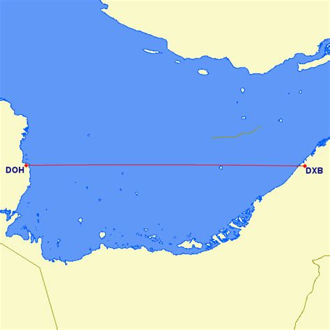 Flights from Dubai to Doha (Qatar)