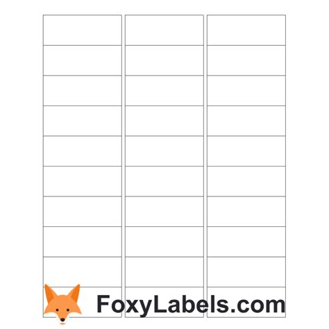 Google Docs Label Template Compatible with Avery® 18160