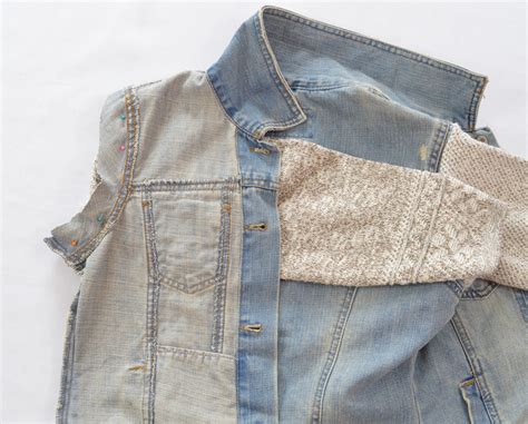 DIY: Sweater Sleeve Denim Jacket - Wild Amor