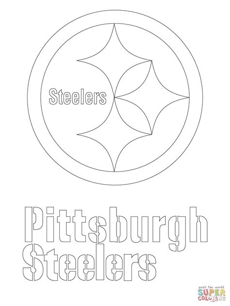 Pittsburgh Steelers Printable Coloring Pages Download | Pittsburgh steelers logo, Pittsburgh ...