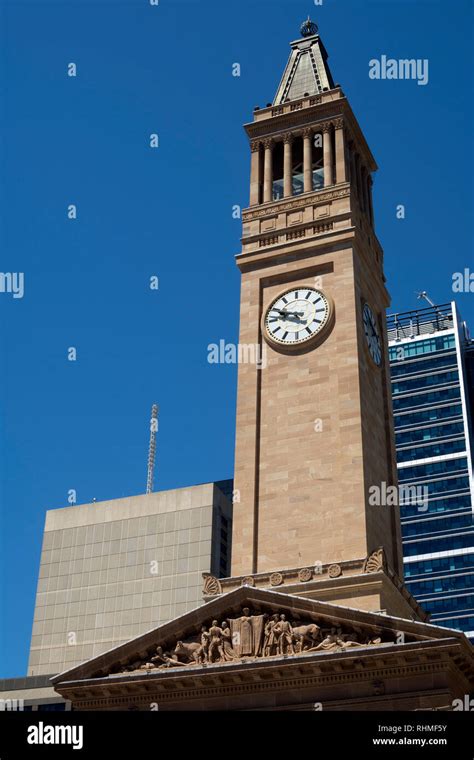 Brisbane city hall clock tower hi-res stock photography and images - Alamy