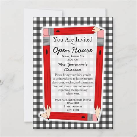 Classroom Open House Invitations | Zazzle CA