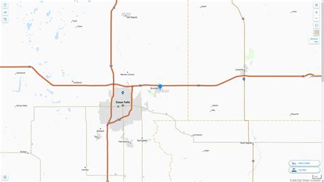 Brandon South Dakota Map - United States