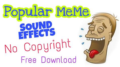 Sound Effects No Copyright 2020 | Popular Meme | Free Download - YouTube