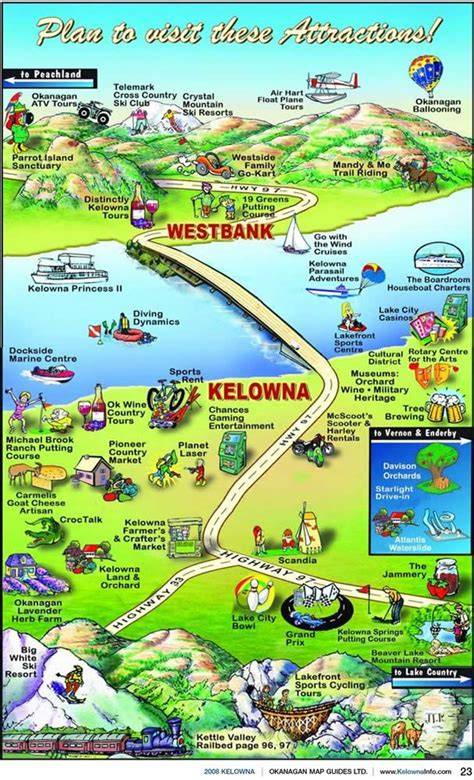 Casa Loma Lakeshore Resort Attractions Map, Kelowna Attractions | Map Ideas | Pinterest ...