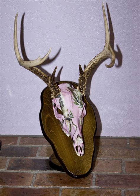 Pink camo wrapped European mount | european mounts | Pinterest ...