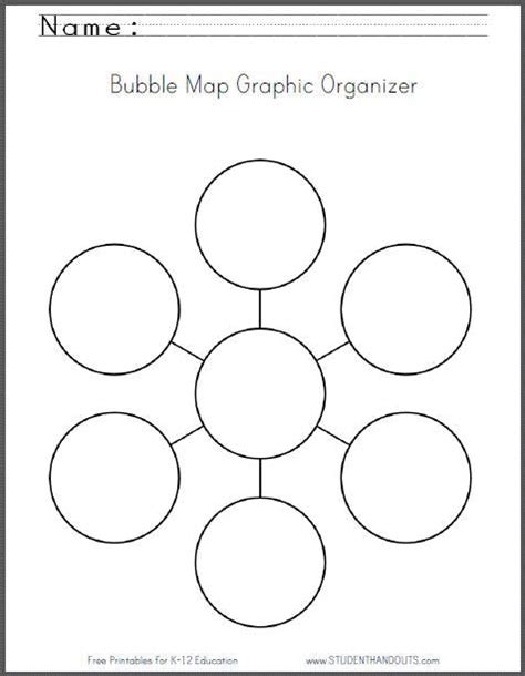 Bubble Map Graphic Organizer Worksheet - Free to Print | Graphic Organizers | Pinterest ...