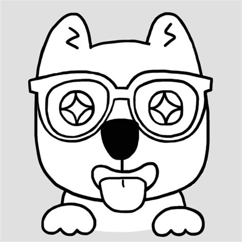 Nerdy Puppy: Cute Dog Stickers by Aekkarin Rojvongpaisal