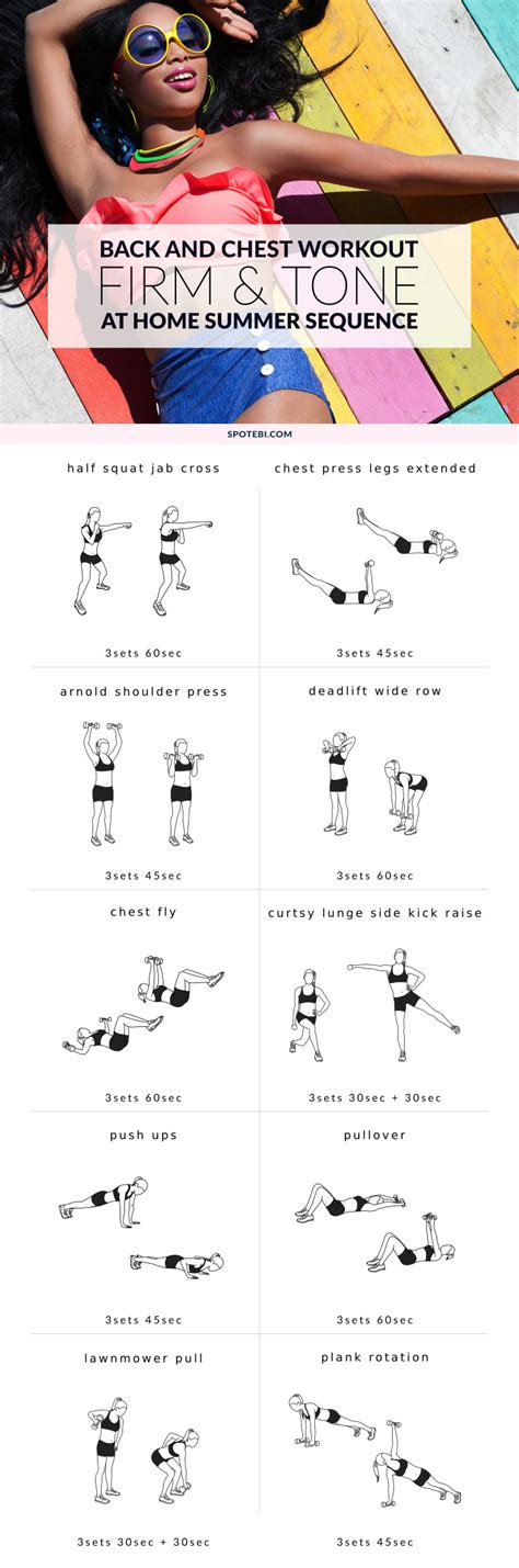 Chest And Back Bikini Body Workout For Women