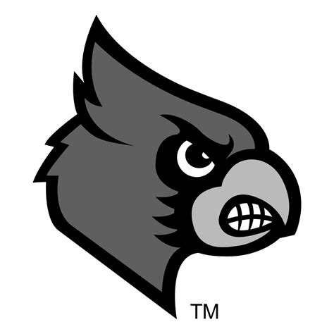 Louisville Cardinals Logo Black and White (2) – Brands Logos