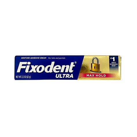 Fixodent Ultra Max Hold Denture Adhesive Cream 2.2 oz