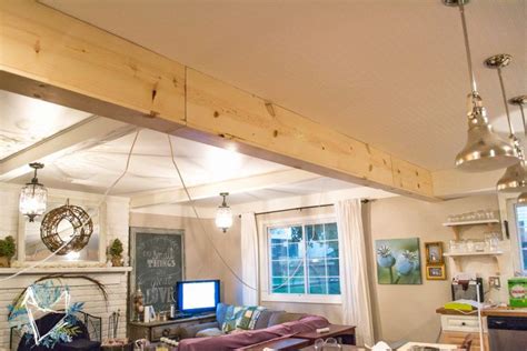 Reclaimed Wood Beam DIY With New Wood - The Weathered Fox | Reclaimed wood beams, Wood beams, Beams