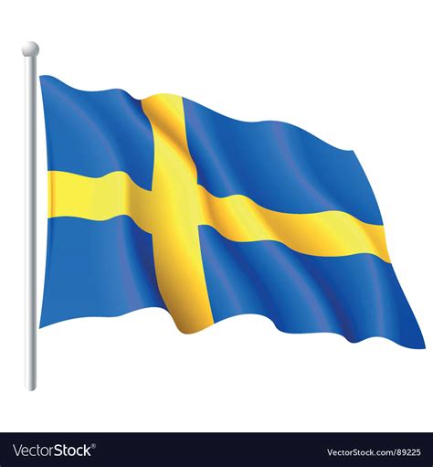 Flag of Sweden Royalty Free Vector Image - VectorStock